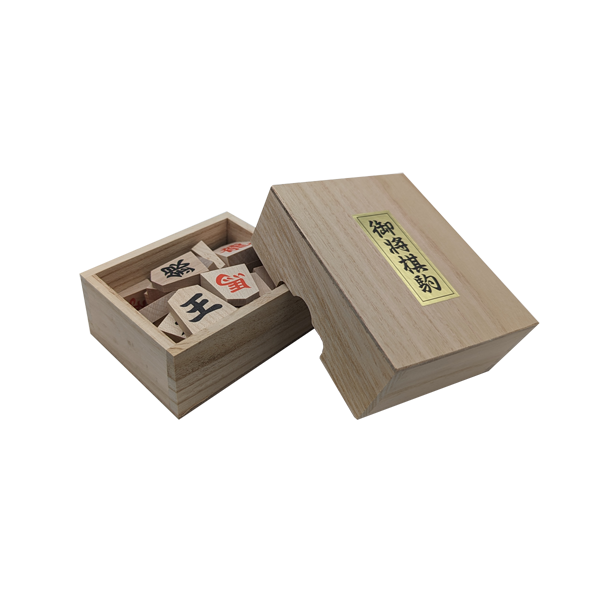 Box of shogi set with pieces