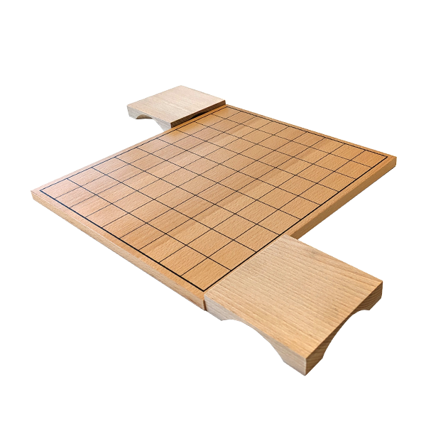 Traditional wooden Shogi ban classic with stands